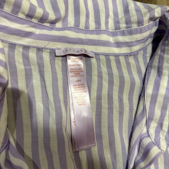 Savage x fenty purple stripe sleep shirt - Picture 3 of 4